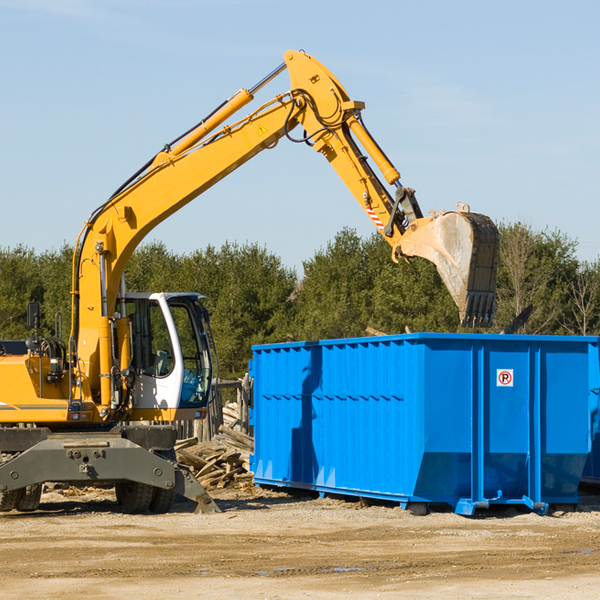 are there any restrictions on where a residential dumpster can be placed in Palmer Michigan